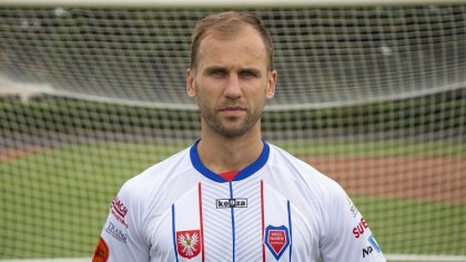 Ostrów Mazowiecka - Oleh Ochrimenko jest ważnym zawodnikiem Narwi Ostrołęka. Nie