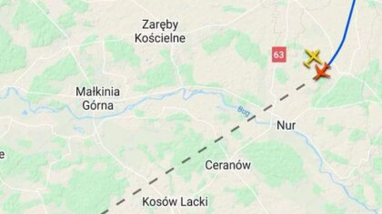 Ostrów Mazowiecka - Nad ostrowskim niebem pojawiły się samoloty wojskowe. Niektó