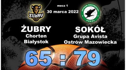 Ostrów Mazowiecka - Znakomity występ koszykarzy Sokoła Grupa Avista Ostrów Mazow