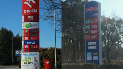 Ostrów Mazowiecka - Coraz więcej musimy płacić za paliwo. Jeszcze 25 lutego za l