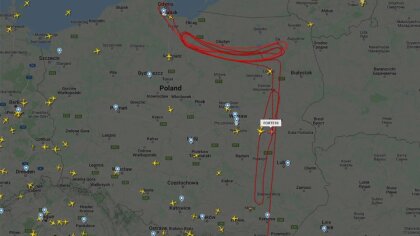 Ostrów Mazowiecka - Nowoczesny bezzałogowy statek powietrzny Global Hawk latał w