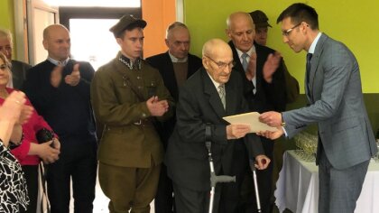 Ostrów Mazowiecka - Kilka dni temu, Stanisław Tymiński obchodził swoje 100 urodz