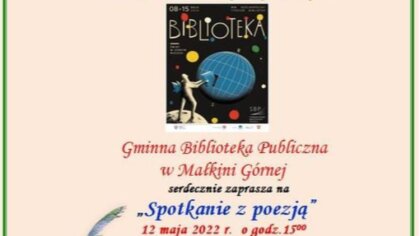 Ostrów Mazowiecka - Gminna Biblioteka Publiczna w Małkini Górnej zaprasza na 
