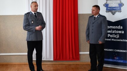 Ostrów Mazowiecka - Policjant asp. szt. Jacek Ciborowski pożegnał się z mundurem
