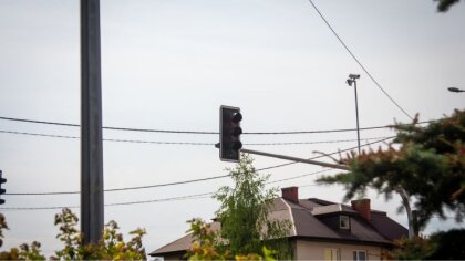 Ostrów Mazowiecka - W Ostrowi Mazowieckiej na skrzyżowaniu ulicy Kościuszki, War