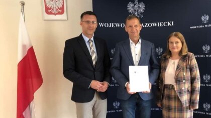 Ostrów Mazowiecka - Wójt gminy Ostrów Mazowiecka podpisał umowę dotyczącą dofina