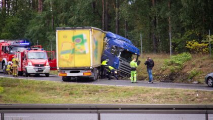 Ostrów Mazowiecka - Węzeł od strony Warszawy prowadzący na ul. Różańską w Ostrow