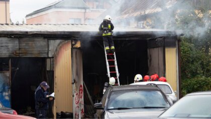 Ostrów Mazowiecka - Na ulicy Karola Piłata w Ostrowi Mazowieckiej doszło do poża