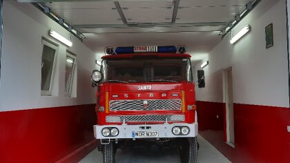 Ostrów Mazowiecka - Remont garażu Ochotniczej Straży Pożarnej Zaręby Warchoły zo