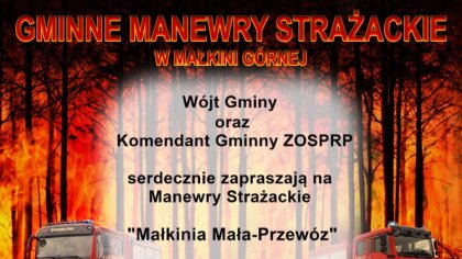 Ostrów Mazowiecka - Wójt gminy Małkinia Górna wraz z Komendantem Gminnym ZOSPRP 
