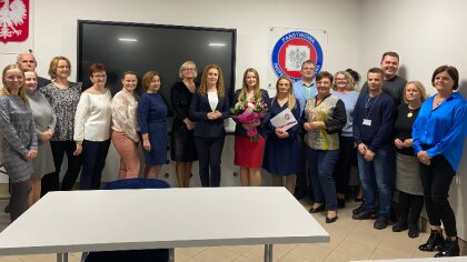 Ostrów Mazowiecka - Pracownicy PSSE w Ostrowi Mazowieckiej pożegnali Annę Ambroz