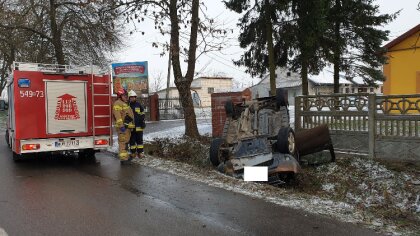 Ostrów Mazowiecka - Zdarzenie drogowe w Andrzejewie. Kierujący ładowarką telesko