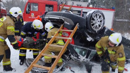 Ostrów Mazowiecka - Ochotnicza Straż Pożarna w Grądach miała okazję wziąć udział