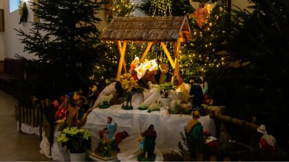 Ostrów Mazowiecka - Szopkę bożonarodzeniową można obejrzeć również w parafii pw.