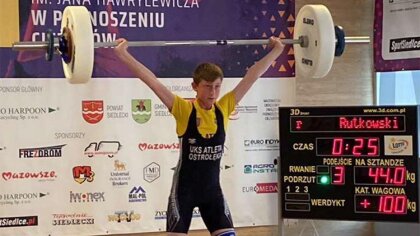 Ostrów Mazowiecka - Igor Rutkowski jest jednym z najlepszych sztangistów młodego