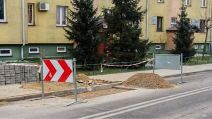Ostrów Mazowiecka - Na ulicy Prusa w Ostrowi Mazowieckiej aktualnie są wykonywan