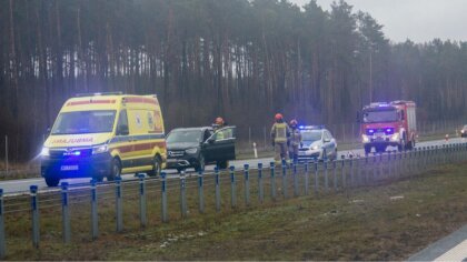 Ostrów Mazowiecka - Na drodze szybkiego ruchu, S8 w stronę Warszawy doszło do ko