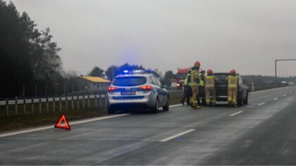 Ostrów Mazowiecka - Na drodze szybkiego ruchu, S8 w stronę Warszawy doszło do ko