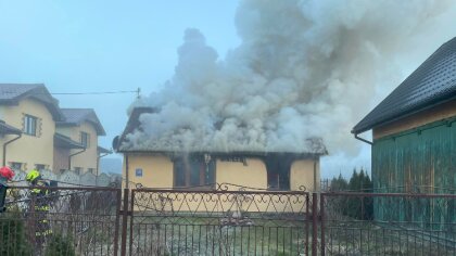 Ostrów Mazowiecka - Na terenie Broku doszło do dramatycznego w skutkach pożaru b