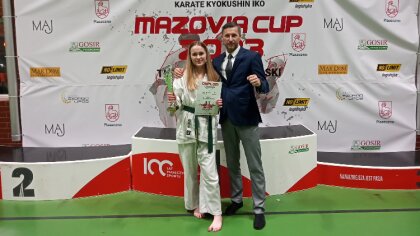 Ostrów Mazowiecka - Zawodniczka Brokowskiego Klubu Karate Kyokushin rozpoczęła t