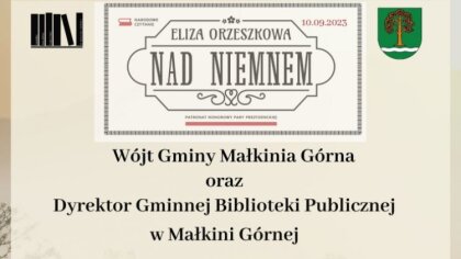 Ostrów Mazowiecka - Wójt Gminy Małkinia Górna wraz z Dyrektorem Gminnej Bibliote