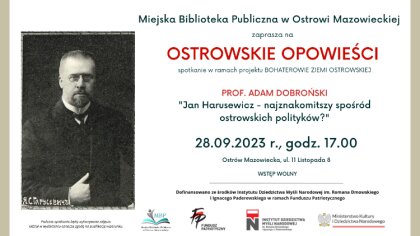 Ostrów Mazowiecka - Miejska Biblioteka Publiczna w Ostrowi Mazowieckiej zaprasza