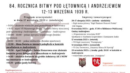 Ostrów Mazowiecka - W niedzielę, 17 września 2023r. w Andrzejewie odbędą się obc
