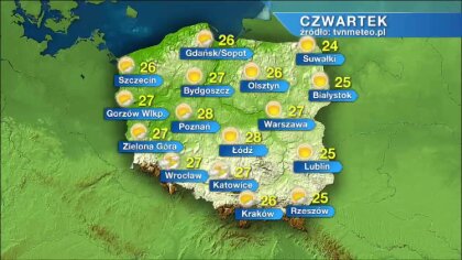 Ostrów Mazowiecka - Czwartek zapowiada się słoneczny i pogodny. Temperatura maks