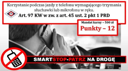 Ostrów Mazowiecka - Korzystanie z telefonu podczas jazdy samochodem to jedno z n