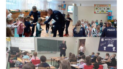 Ostrów Mazowiecka - Ostrowscy policjanci z Zespołu ds. profilaktyki społecznej n