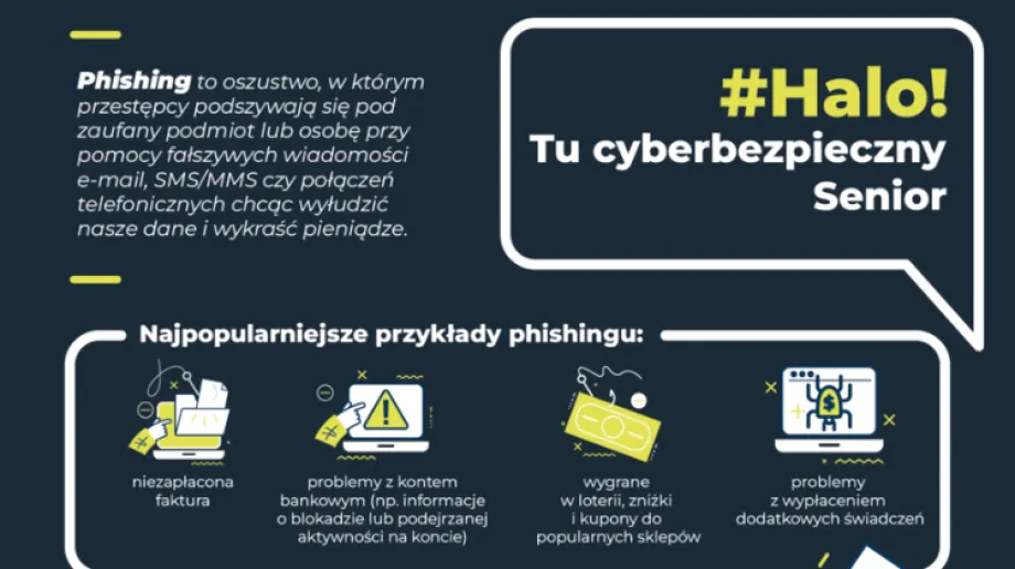 Podobnie jak wędkarze, oszuści zarzucają na nas przynętę, np. wiadomość e-mail, w której informują o wygranej, nieopłaconej fakturze lub 