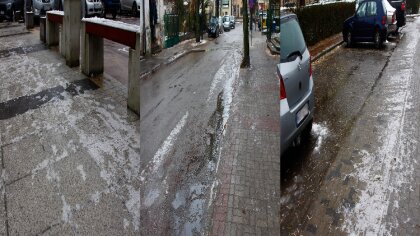 Ostrów Mazowiecka - W Ostrowi Mazowieckiej i okolicach panują trudne warunki dro