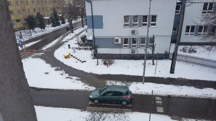 Ostrów Mazowiecka - W obliczu zimowych wyzwań, Wójt Gminy Zaręby Kościelne skier