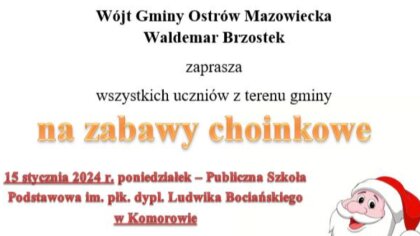 Ostrów Mazowiecka - Wójt Gminy Ostrów Mazowiecka Waldemar Brzostek zaprasza wszy