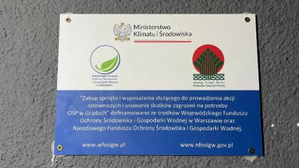 Ostrów Mazowiecka - Ochotnicza Straż Pożarna w Grądach wzbogaciła się o nowy spr
