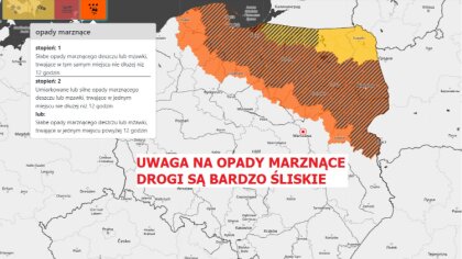 Ostrów Mazowiecka - Na północy Polski panują niebezpieczne warunki pogodowe. W w