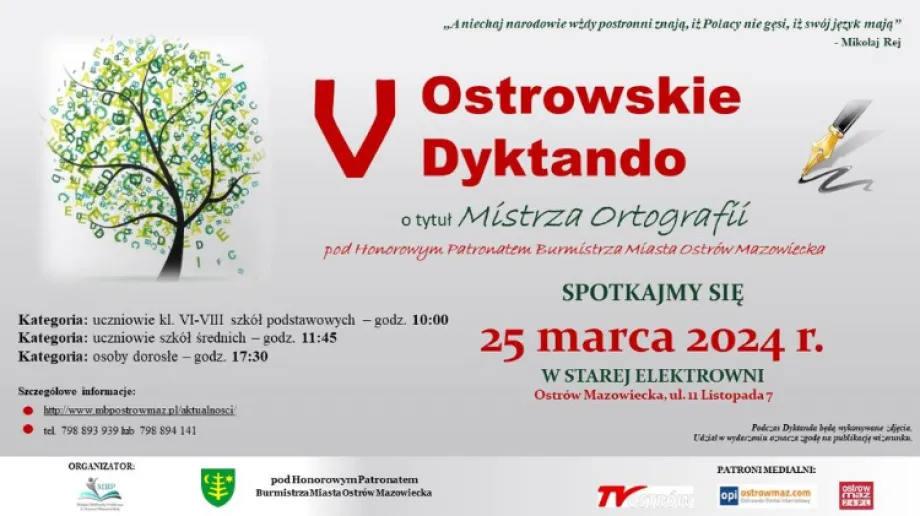 Fot. Miejska Biblioteka Publiczna im. Marii Dąbrowskiej w Ostrowi Mazowieckiej/Facebook