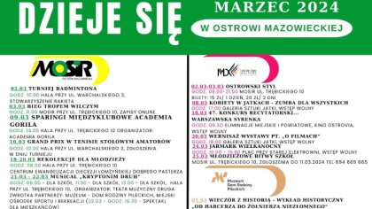 Ostrów Mazowiecka - Marzec zapowiada się niezwykle ciekawie w Ostrowi Mazowiecki