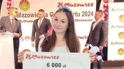Ostrów Mazowiecka - Absolwentka klasy sportowej Szkoły Podstawowej nr 2 w Małkin