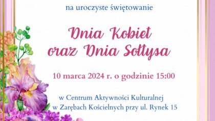Ostrów Mazowiecka - Urząd Gminy w Zarębach Kościelnych zaprasza na uroczyste świ