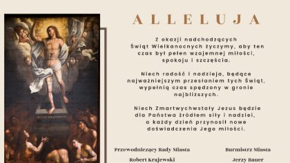 Ostrów Mazowiecka - Z okazji nadchodzących Świąt Wielkanocnych życzmy, aby ten c