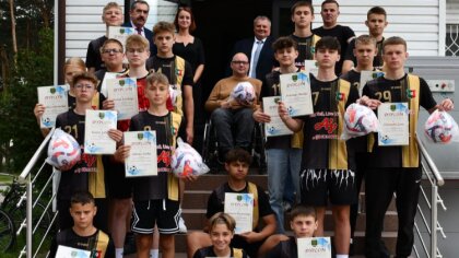 Ostrów Mazowiecka - Wójt Gminy Małkinii Górnej Dariusz Rafalik pogratulował zawo