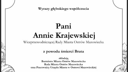 Ostrów Mazowiecka - Wiceprzewodnicząca Rady Miasta Ostrów Mazowiecka, Anna Kraje