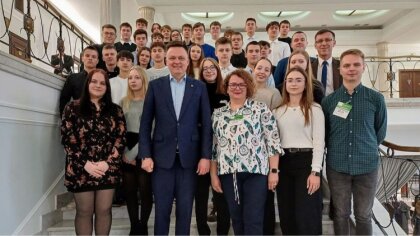 Ostrów Mazowiecka - Uczniowie klasy 2TP z Zespołu Szkół Nr 2 w Ostrowi Mazowieck