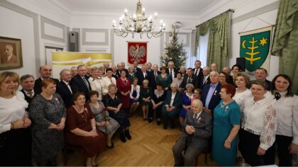 Ostrów Mazowiecka - W urzędzie miasta odbyła się uroczystość z okazji jubileuszu