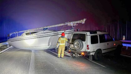 Ostrów Mazowiecka - Na ekspresówce zamiast płynnego ruchu, czekała na nich... ża