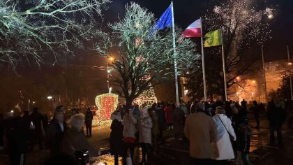 Ostrów Mazowiecka - Sylwestrowa noc w naszym mieście była pełna radości, wspólne