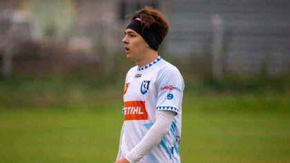 Ostrów Mazowiecka - Kacper Sokołowski przyzwyczaił kibiców Rzekunianki Rzekuń do
