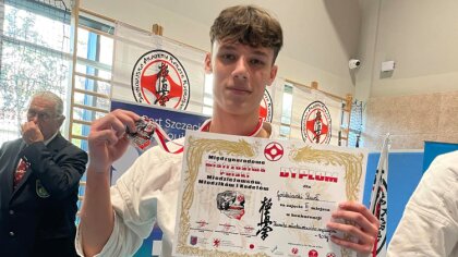 Ostrów Mazowiecka - Paweł Goździewski – najlepszy karateka w Europie. Jest to fa