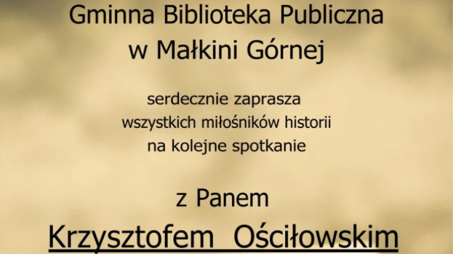 Fot. Gminna Biblioteka Publiczna w Małkini Górnej